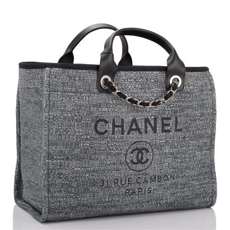 tote chanel deauville|chanel deauville tote for sale.